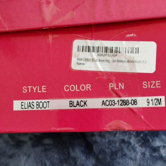 BNIB ANN CREEKELIAS KNEE HIGH BLOCK HEEL BOOT-9.5--237 - Picture 9 of 9
